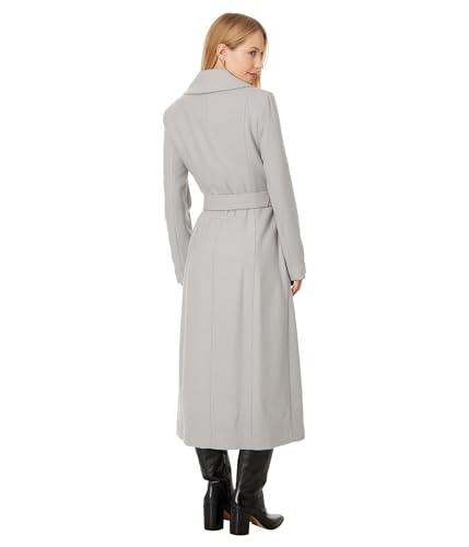 Maxi Wrap Coat With Relaxed Tailored Silhouette
