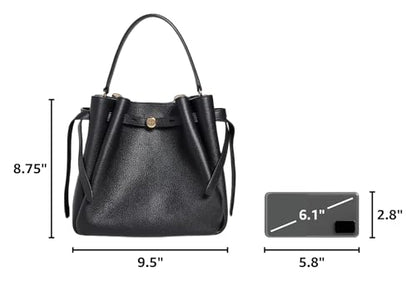 Structured Bucket Bag With Refined Silhouette