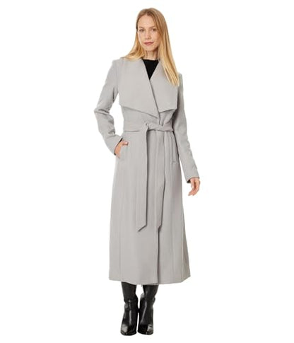 Maxi Wrap Coat With Relaxed Tailored Silhouette