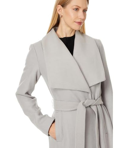 Maxi Wrap Coat With Relaxed Tailored Silhouette