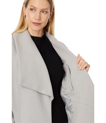 Maxi Wrap Coat With Relaxed Tailored Silhouette