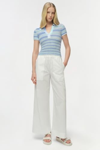 Space-Dyed Knit Short-Sleeve Polo Top