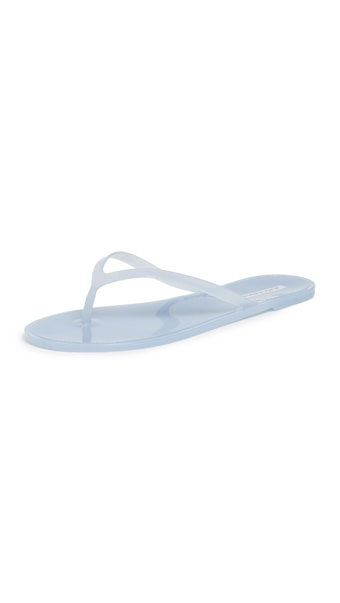 Crystal Jelly Flip Flops With Rhinestone Straps