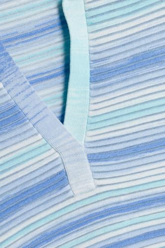 Space-Dyed Knit Short-Sleeve Polo Top