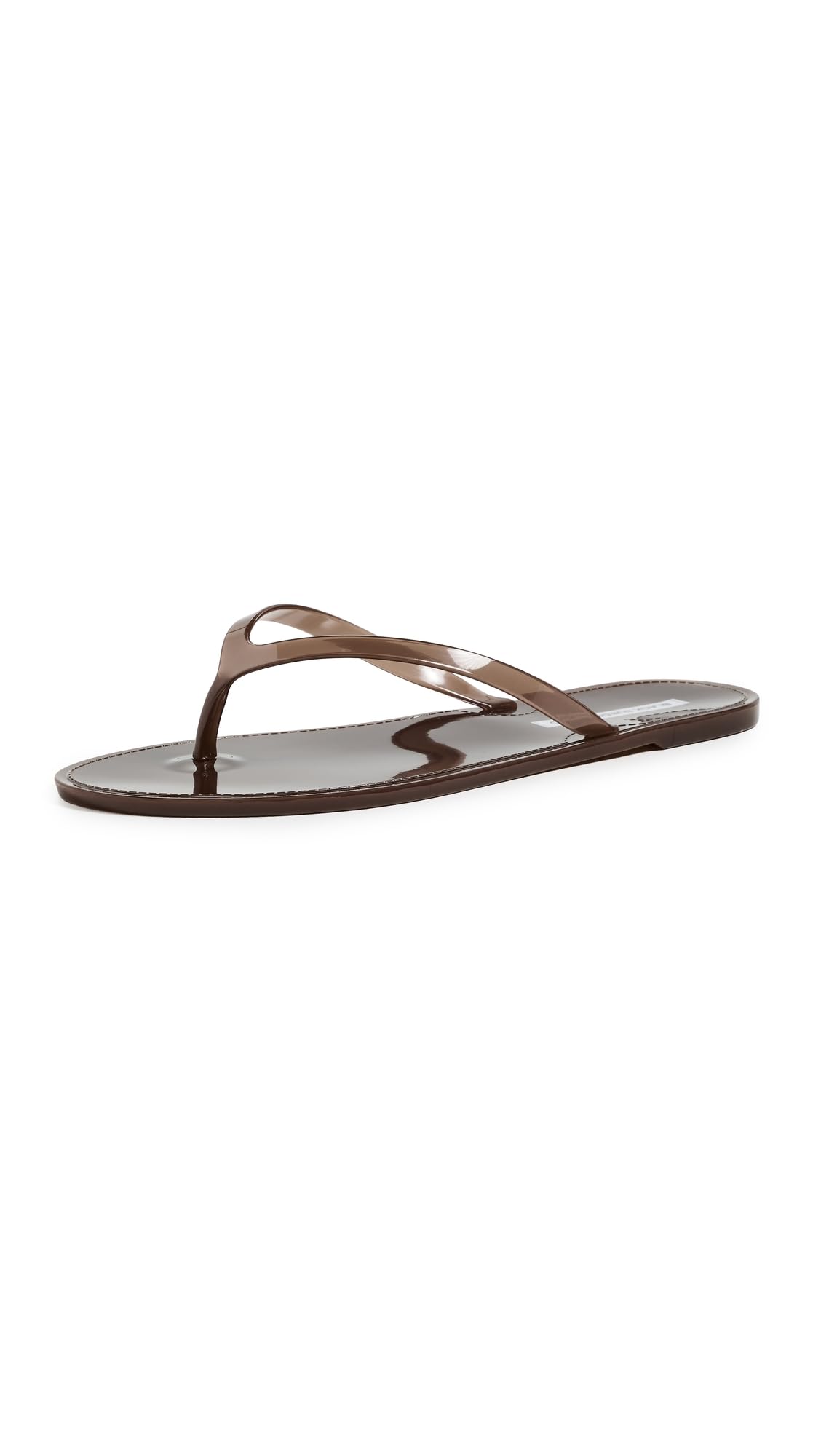 Crystal Jelly Flip Flops With Rhinestone Straps