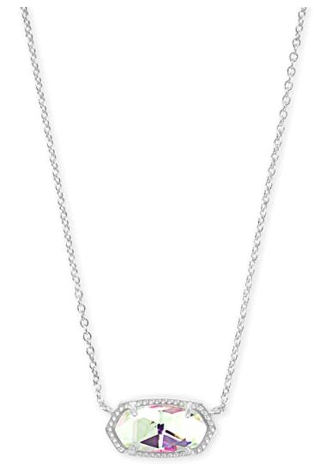 14K Gold-Plated Stone Pendant Necklace