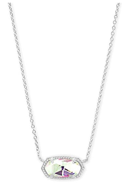 14K Gold-Plated Stone Pendant Necklace