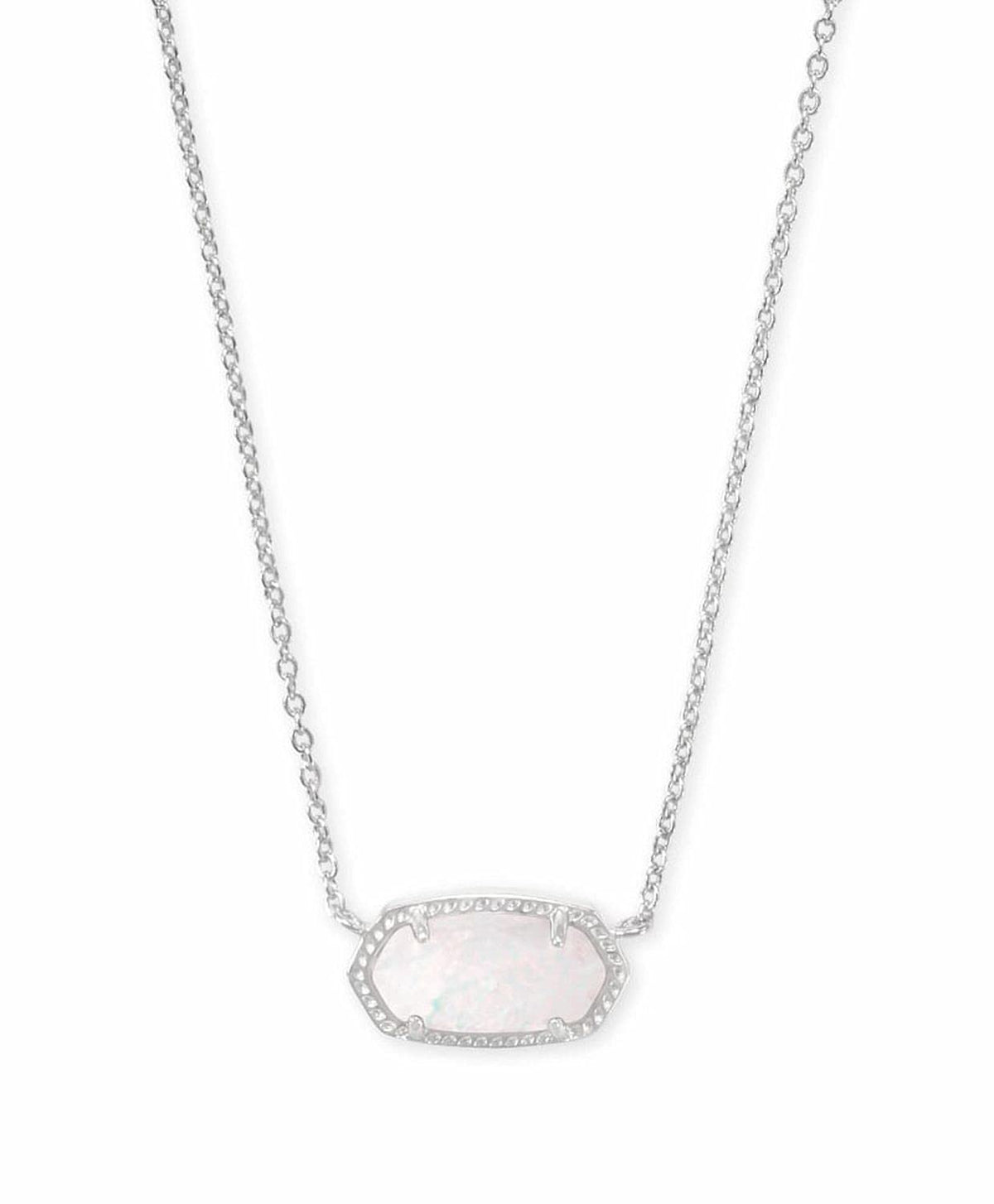 14K Gold-Plated Stone Pendant Necklace