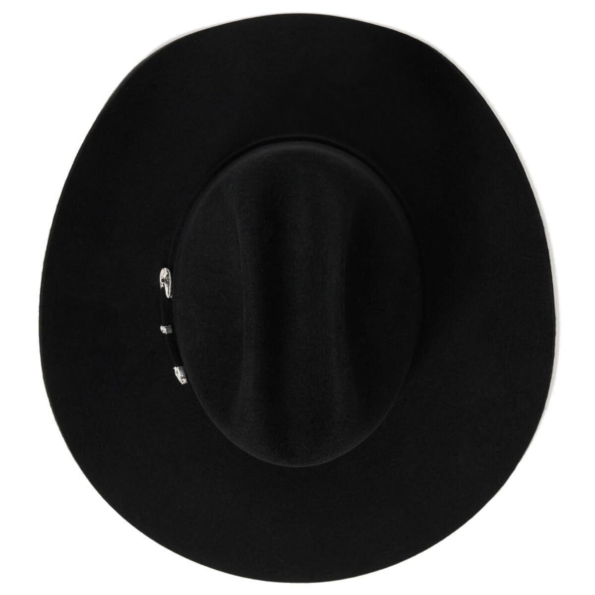 Wool Cowboy Hat With Structured Western Brim