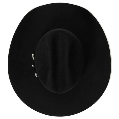 Wool Cowboy Hat With Structured Western Brim