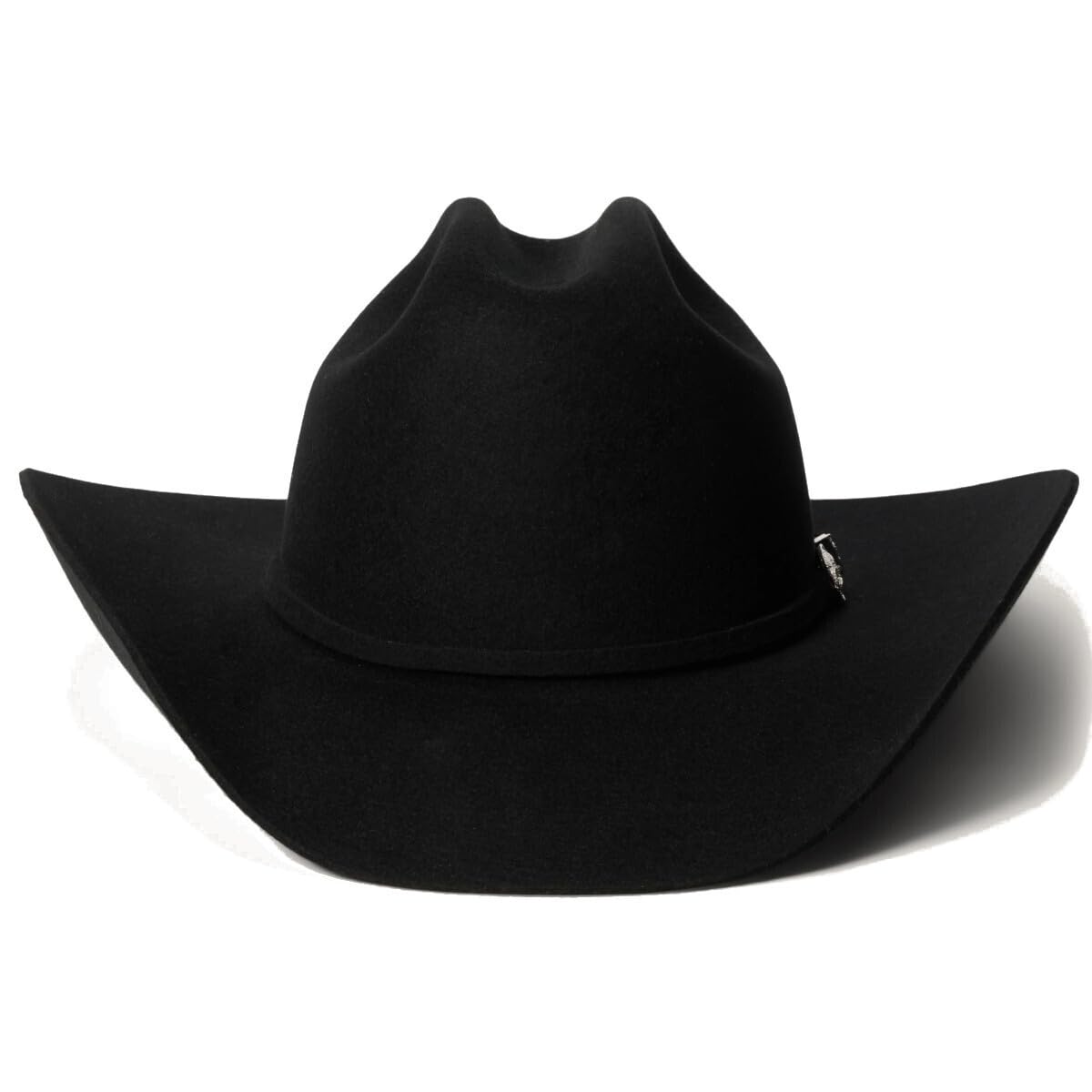 Wool Cowboy Hat With Structured Western Brim
