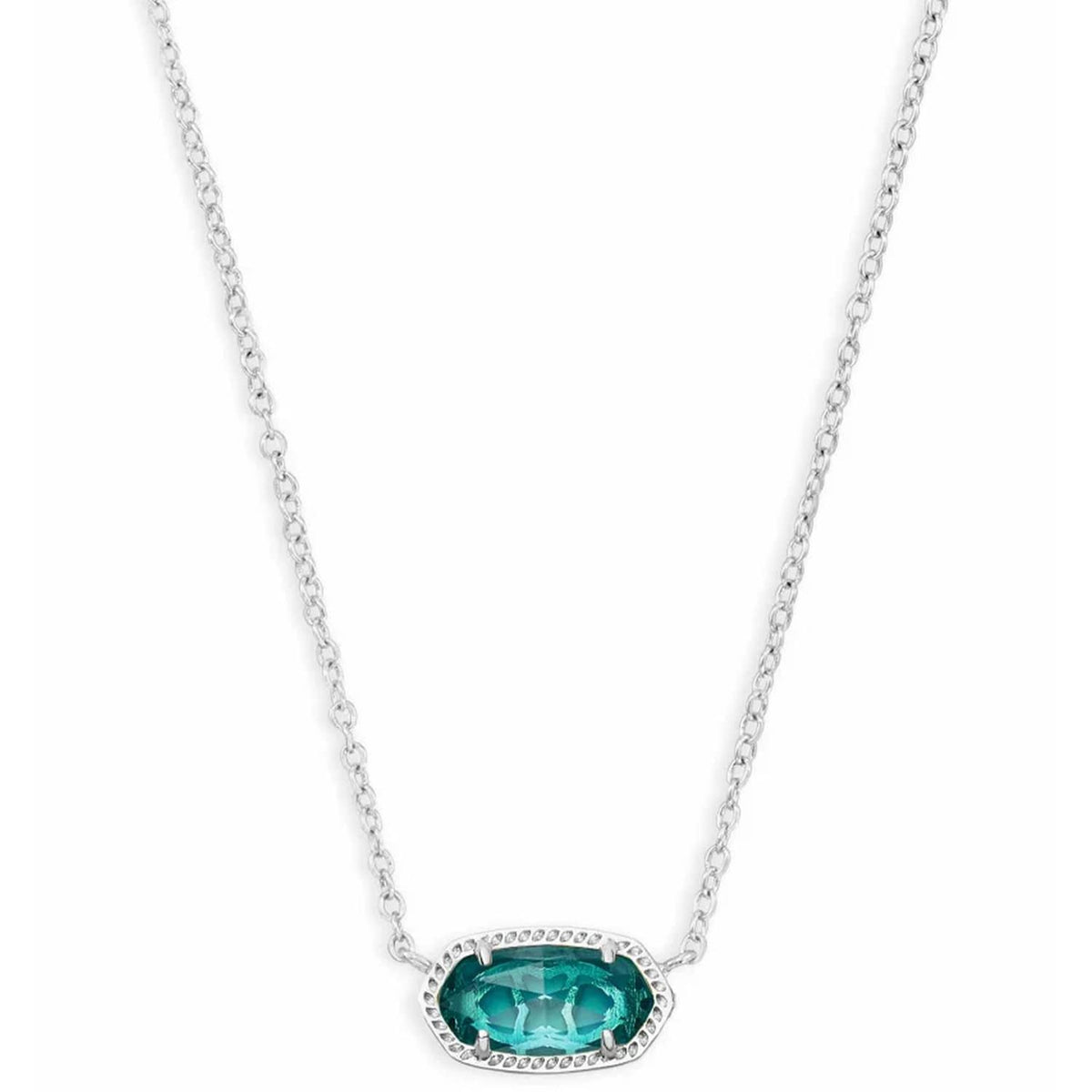 14K Gold-Plated Stone Pendant Necklace