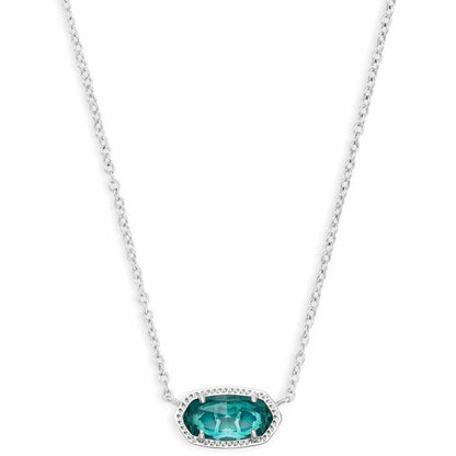 14K Gold-Plated Stone Pendant Necklace