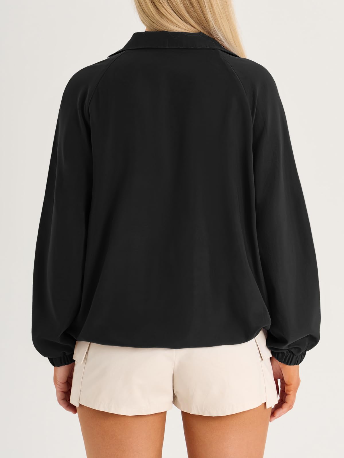 UPF 50+ Quarter-Zip Lightweight Pullover Jacket