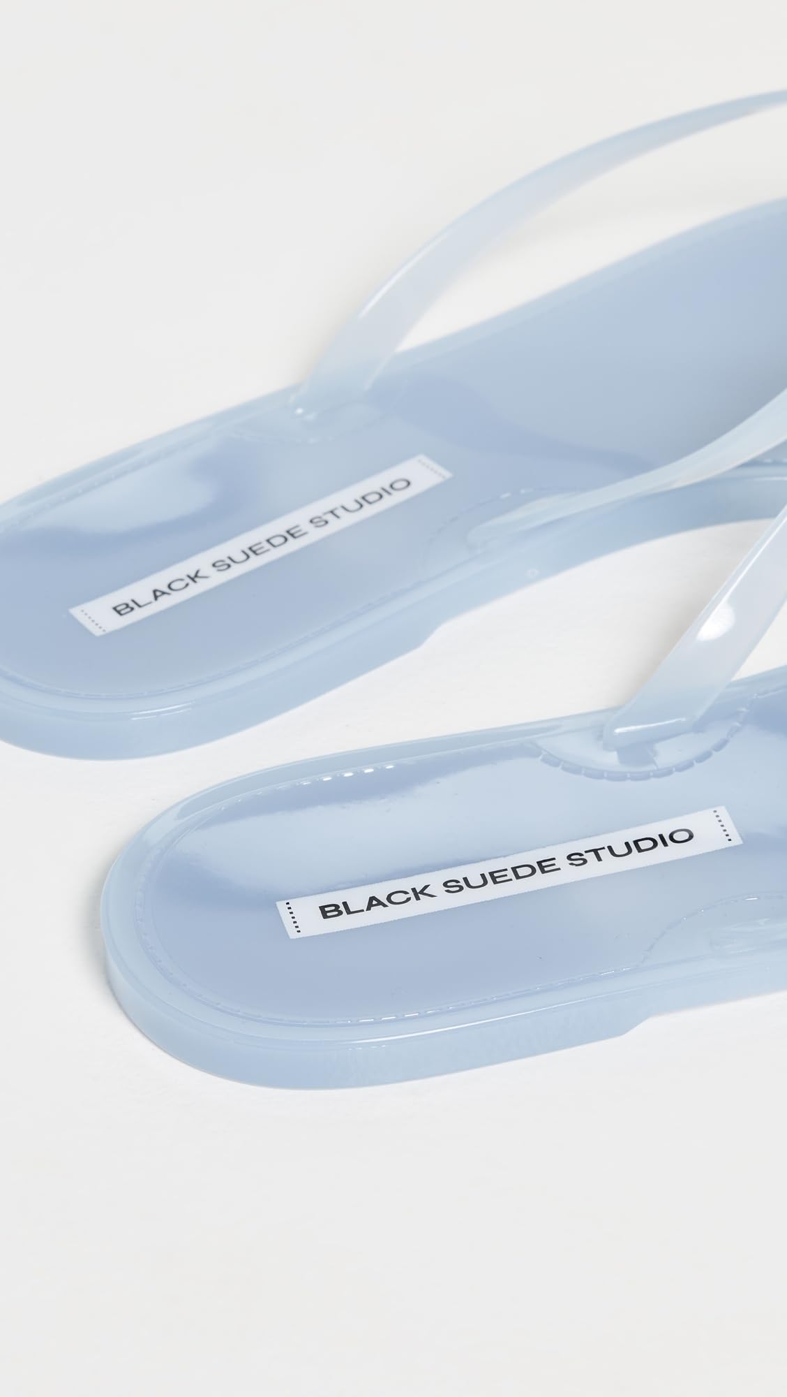 Crystal Jelly Flip Flops With Rhinestone Straps