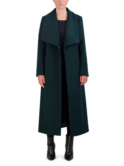 Maxi Wrap Coat With Relaxed Tailored Silhouette