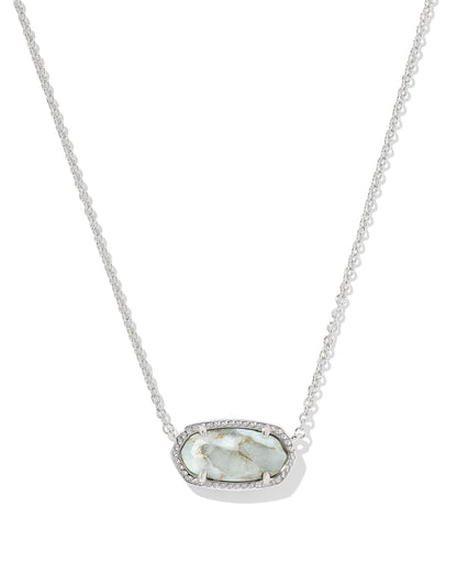 14K Gold-Plated Stone Pendant Necklace