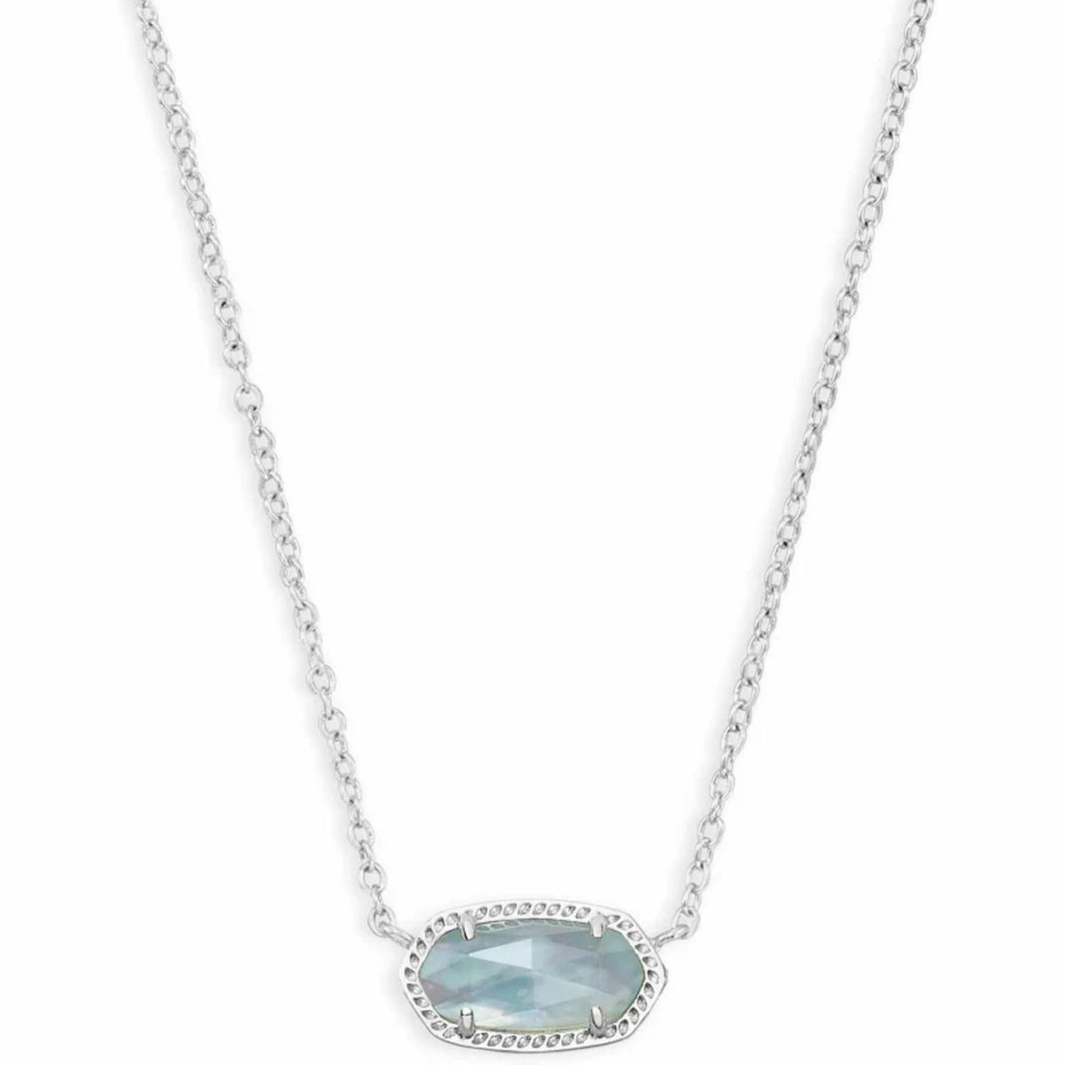14K Gold-Plated Stone Pendant Necklace