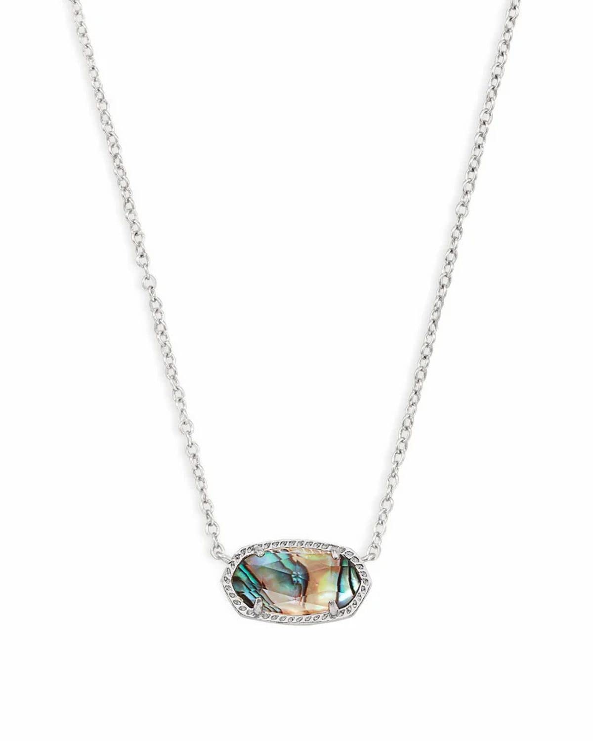14K Gold-Plated Stone Pendant Necklace