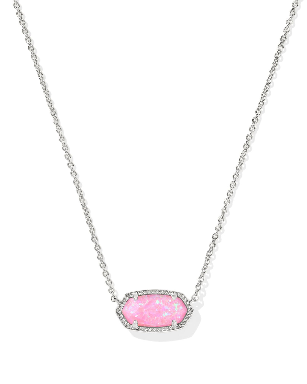 14K Gold-Plated Stone Pendant Necklace