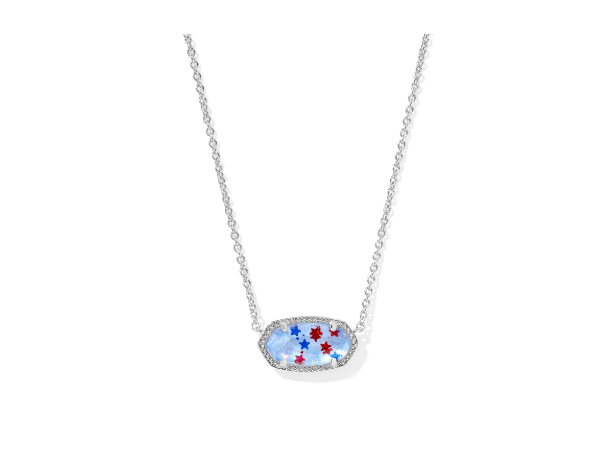 14K Gold-Plated Stone Pendant Necklace