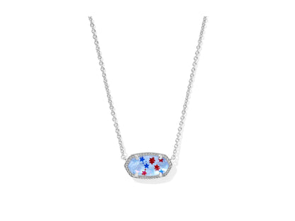 14K Gold-Plated Stone Pendant Necklace