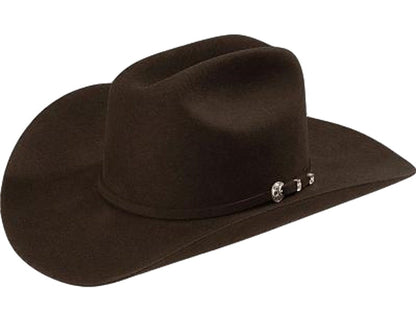 Wool Cowboy Hat With Structured Western Brim