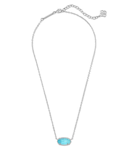 14K Gold-Plated Stone Pendant Necklace