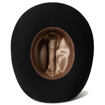 Wool Cowboy Hat With Structured Western Brim