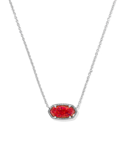 14K Gold-Plated Stone Pendant Necklace