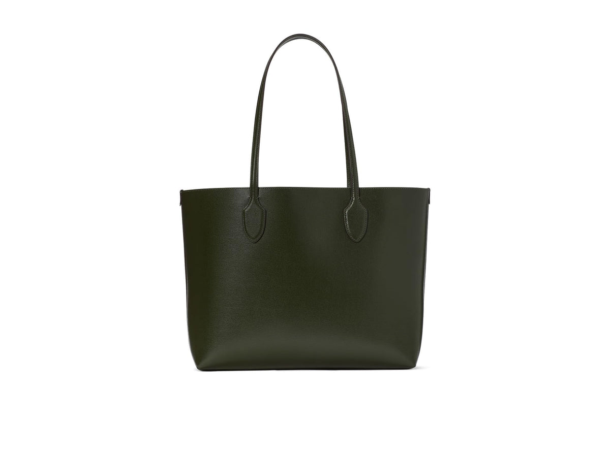 Large Saffiano Leather Tote With Structured Shape