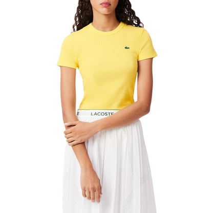 Slim Fit Ribbed Cotton Short-Sleeve T-Shirt