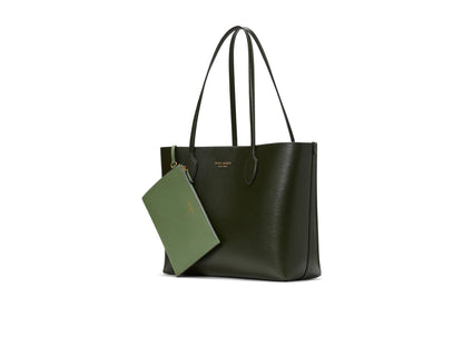Large Saffiano Leather Tote With Structured Shape