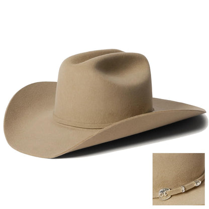 Wool Cowboy Hat With Structured Western Brim