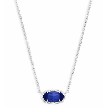 14K Gold-Plated Stone Pendant Necklace