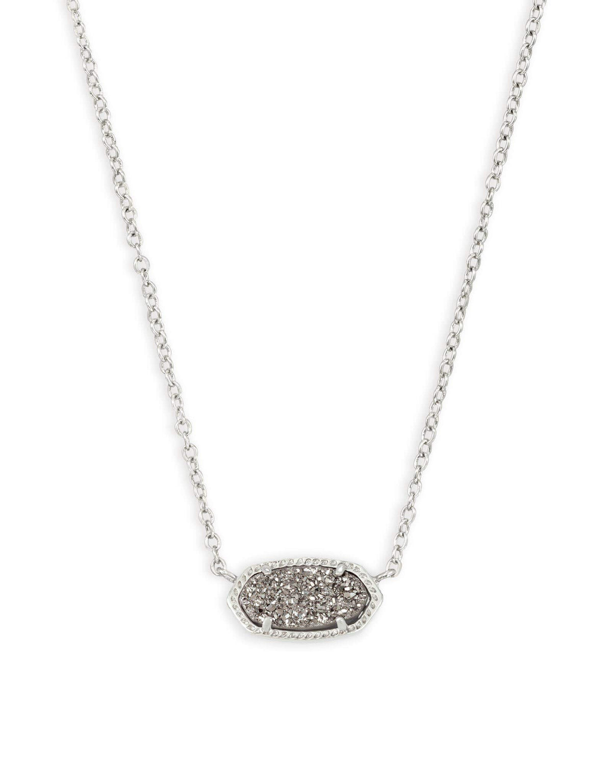 14K Gold-Plated Stone Pendant Necklace