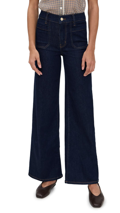 Slim Palazzo Jeans With Statement Pockets