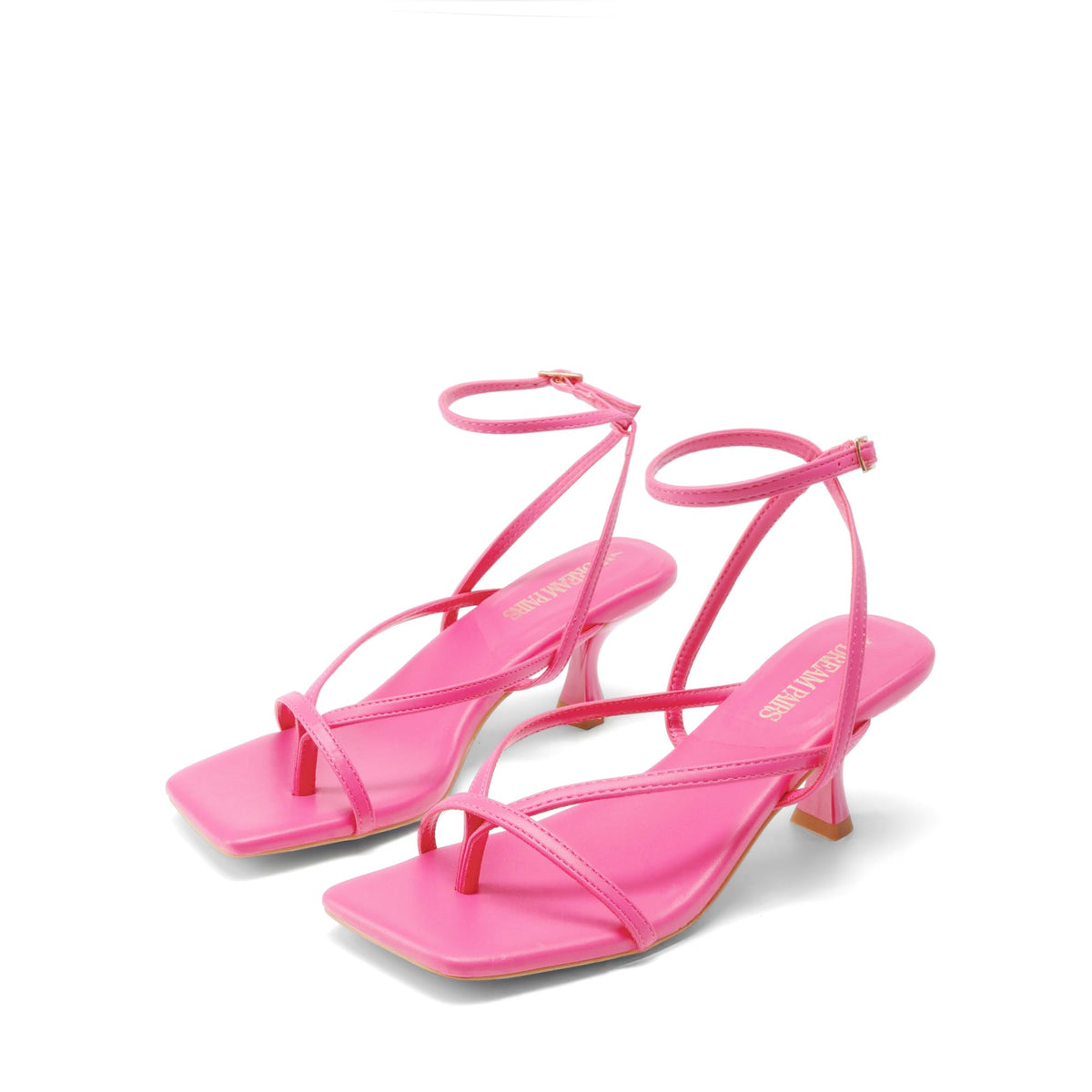 Thong Kitten Heel Sandals With Minimal Straps