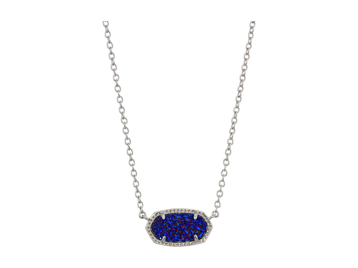 14K Gold-Plated Stone Pendant Necklace