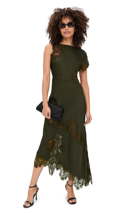 Elegant Midi Dress With Feminine Silhouette