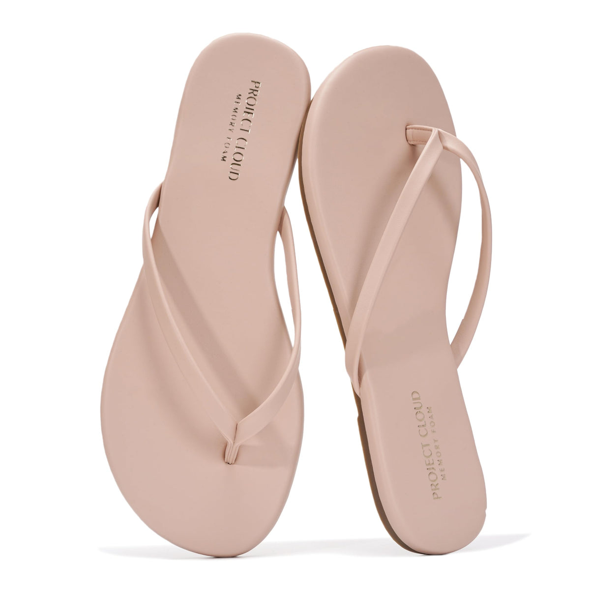 Memory Foam Flip Flops With Cushioned Footbed