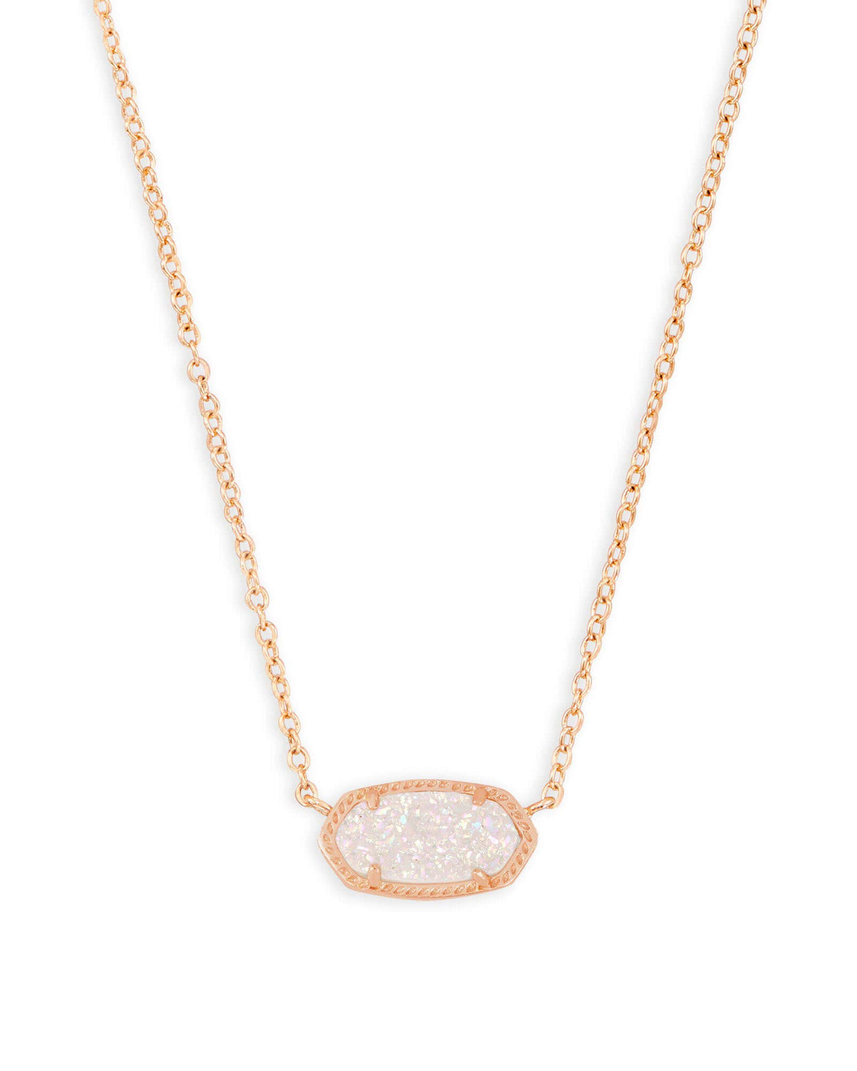 14K Gold-Plated Stone Pendant Necklace