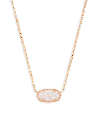 14K Gold-Plated Stone Pendant Necklace