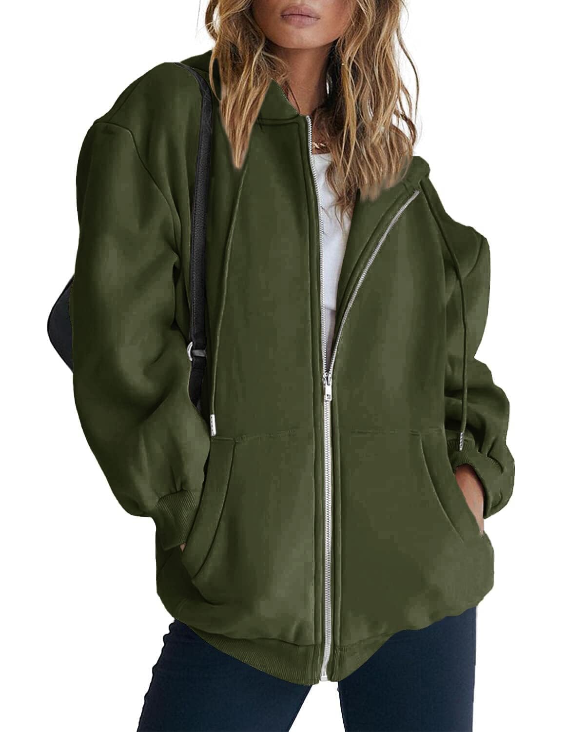 Relaxed Zip-Up Hoodie With Everyday Fit