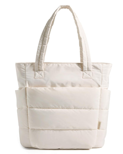 Lightweight Puffer Tote Bag With Soft Structure
