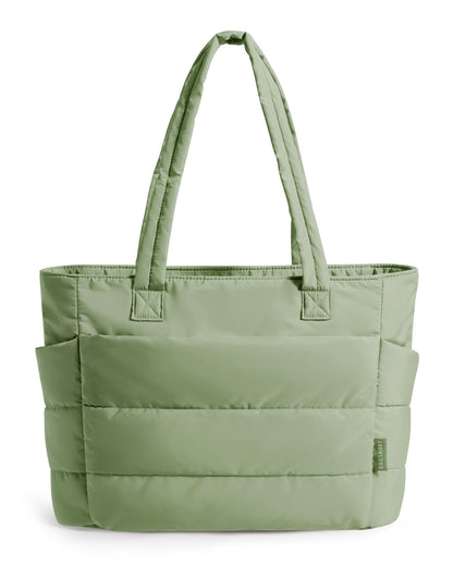 Lightweight Puffer Tote Bag With Soft Structure