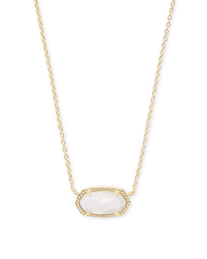 14K Gold-Plated Stone Pendant Necklace