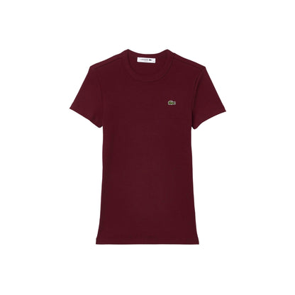 Slim Fit Ribbed Cotton Short-Sleeve T-Shirt