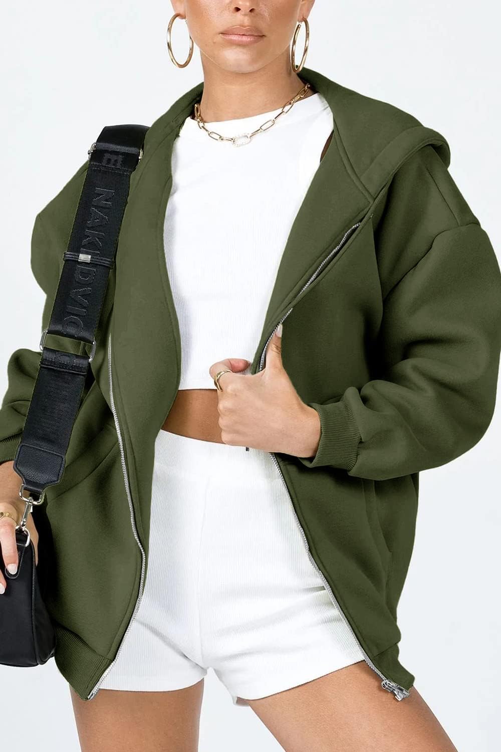 Relaxed Zip-Up Hoodie With Everyday Fit