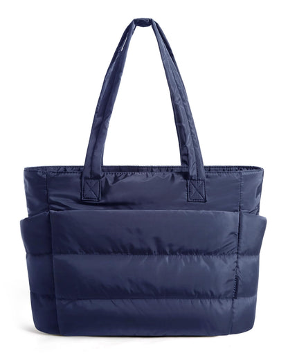 Lightweight Puffer Tote Bag With Soft Structure